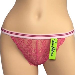 Sam Edelman Pink Lace Tanga